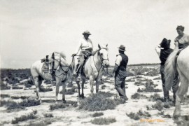 Aux Bruns en 1945, Fanfonne et Gaston Lousthau (Col. Robert Faure)