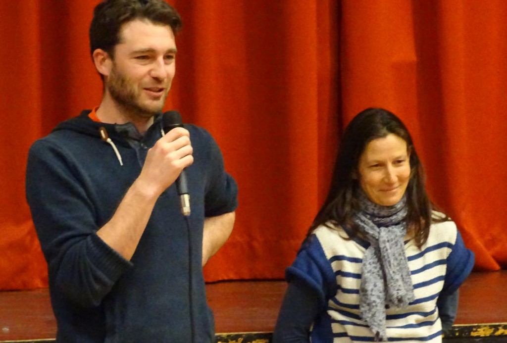 Le réalisateur, Erik Fretel, et Sophie Ressouche, directrice du syndicat