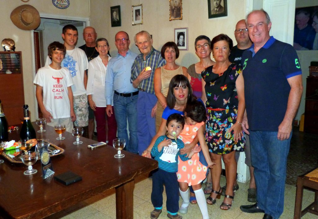 André Guigon et sa famille le 26 juillet 2014