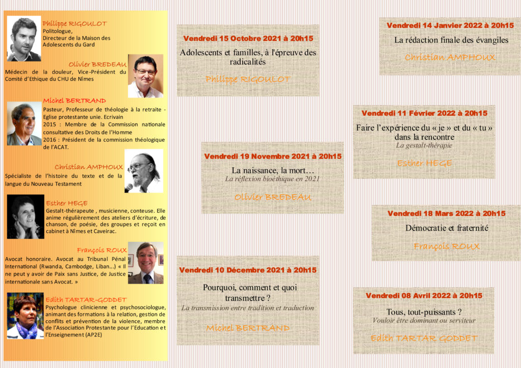 conférences 2021 2022