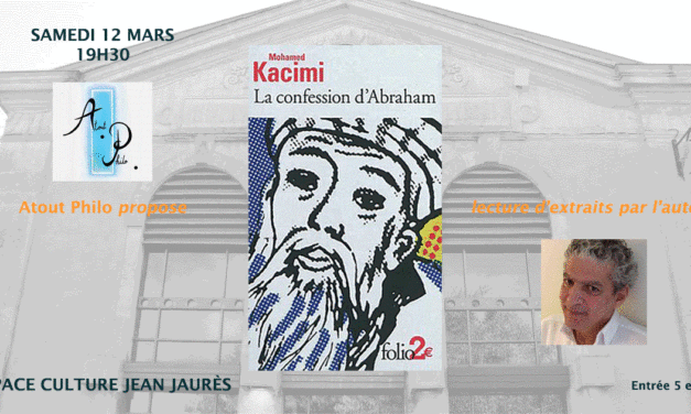 « La confession d’Abraham » par son auteur Mohamed Kacimi