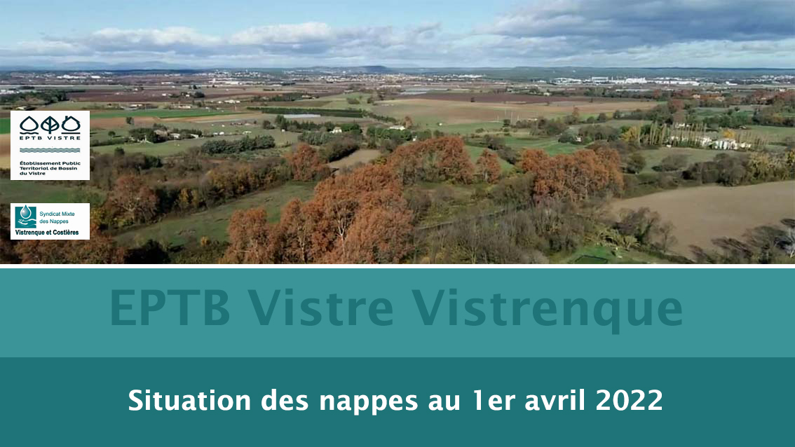 You are currently viewing Vistre Vistrenque : La situation des nappes au 1er avril 2022