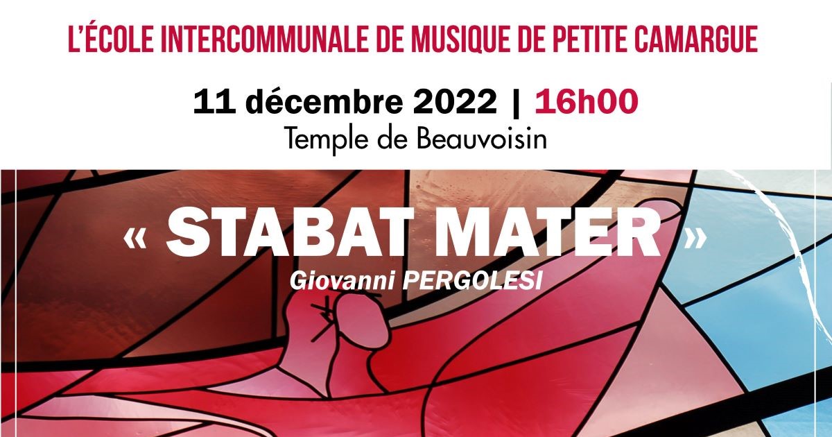 Lire la suite à propos de l’article Concert de Musique  « Stabat Mater » au Temple de Beauvoisin
