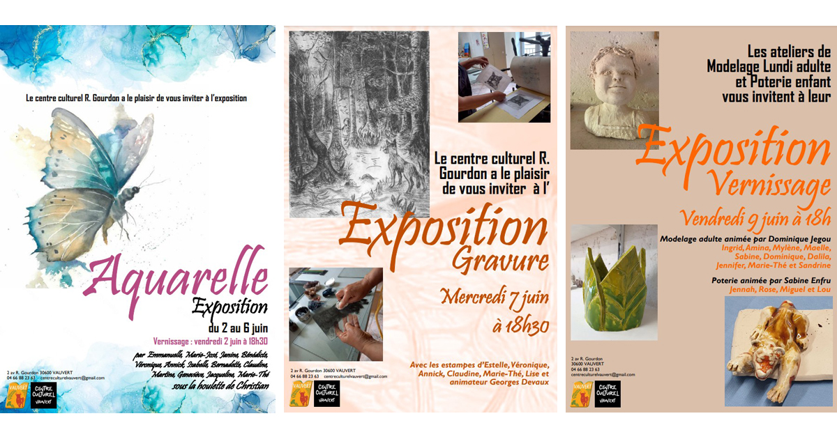 You are currently viewing Centre culturel Robert Gourdon : les ateliers d’arts plastiques s’exposent