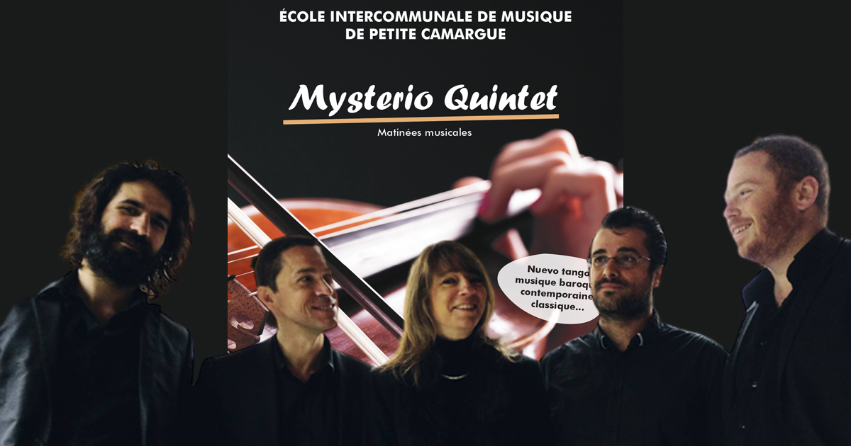 Lire la suite à propos de l’article Mysterio Quintet en concert, dimanche 17 mars à Vauvert