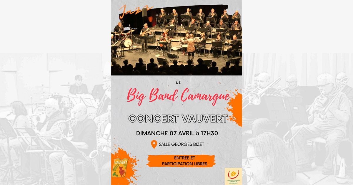 You are currently viewing Le Big Band revient à la Salle Bizet de Vauvert, le dimanche 7 avril à 17h30