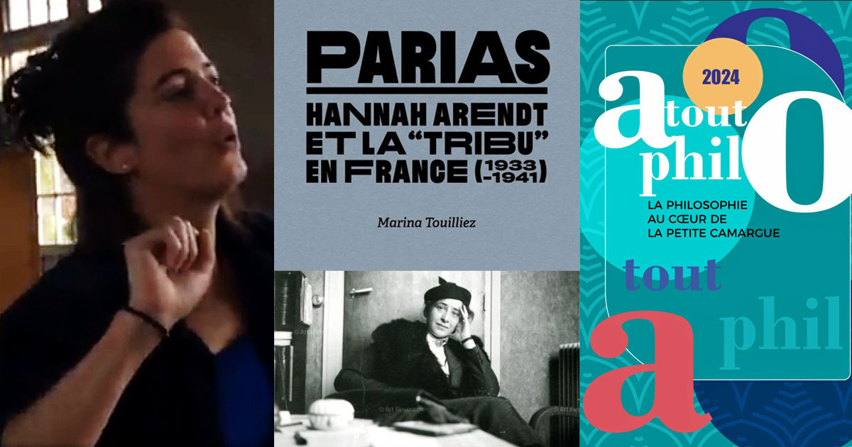 Lire la suite à propos de l’article Atout Philo invite ce samedi Marina Touilliez à parler de la philosophe germano-américaine Hannah Arendt