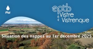 Vistre Vistrenque : La situation des nappes au 1er décembre 2025