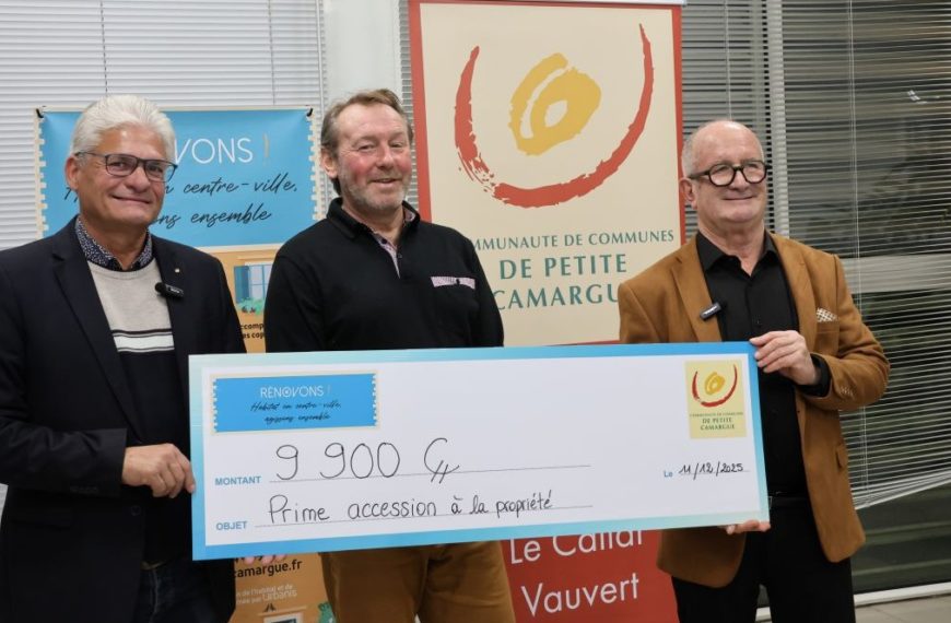 Remise de chèque Prime Accession