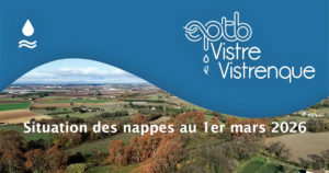 Vistre Vistrenque : La situation des nappes au 1er mars 2026