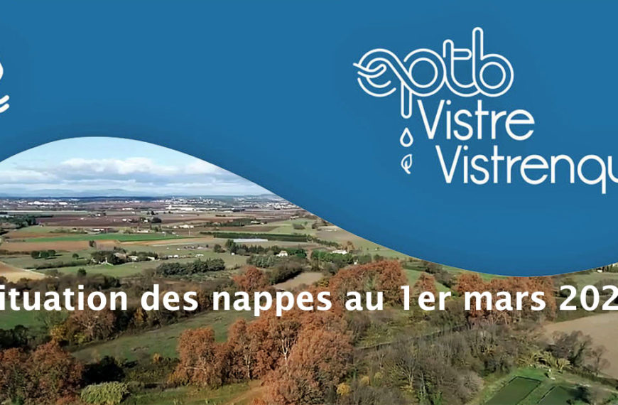 Vistre Vistrenque : La situation des nappes au 1er mars 2026