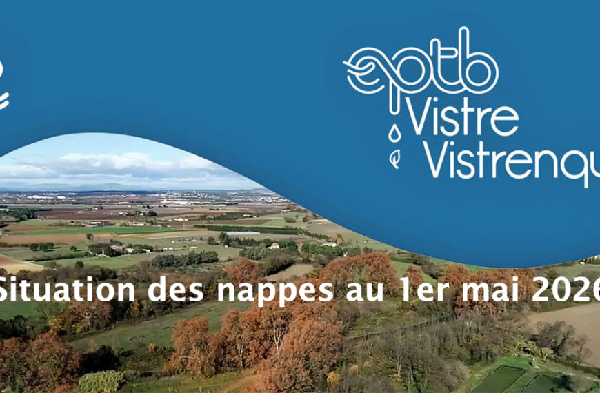 Vistre Vistrenque : La situation des nappes au 1er mai 2026