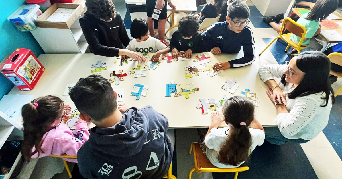 Moment d’échange et de partage entre petits et grands…
