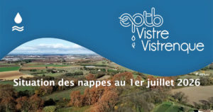 Vistre Vistrenque : La situation des nappes au 1er juillet 2026