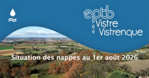 Vistre Vistrenque : La situation des nappes au 1er août 2026