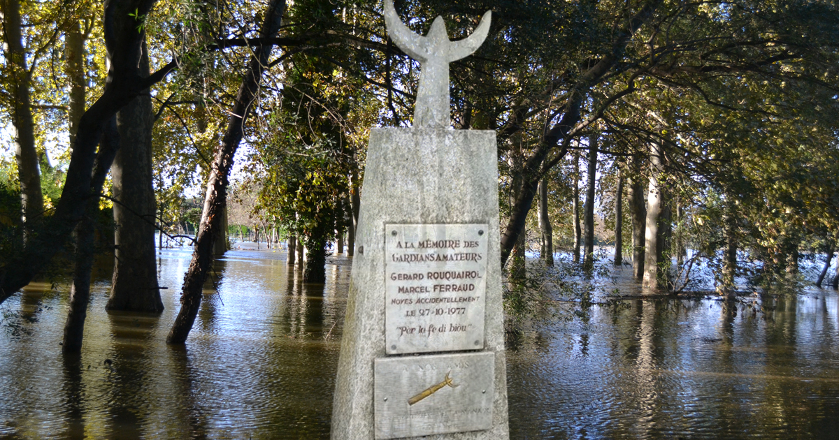 Inondations au Cailar  : En souvenir des gardians amateurs,…